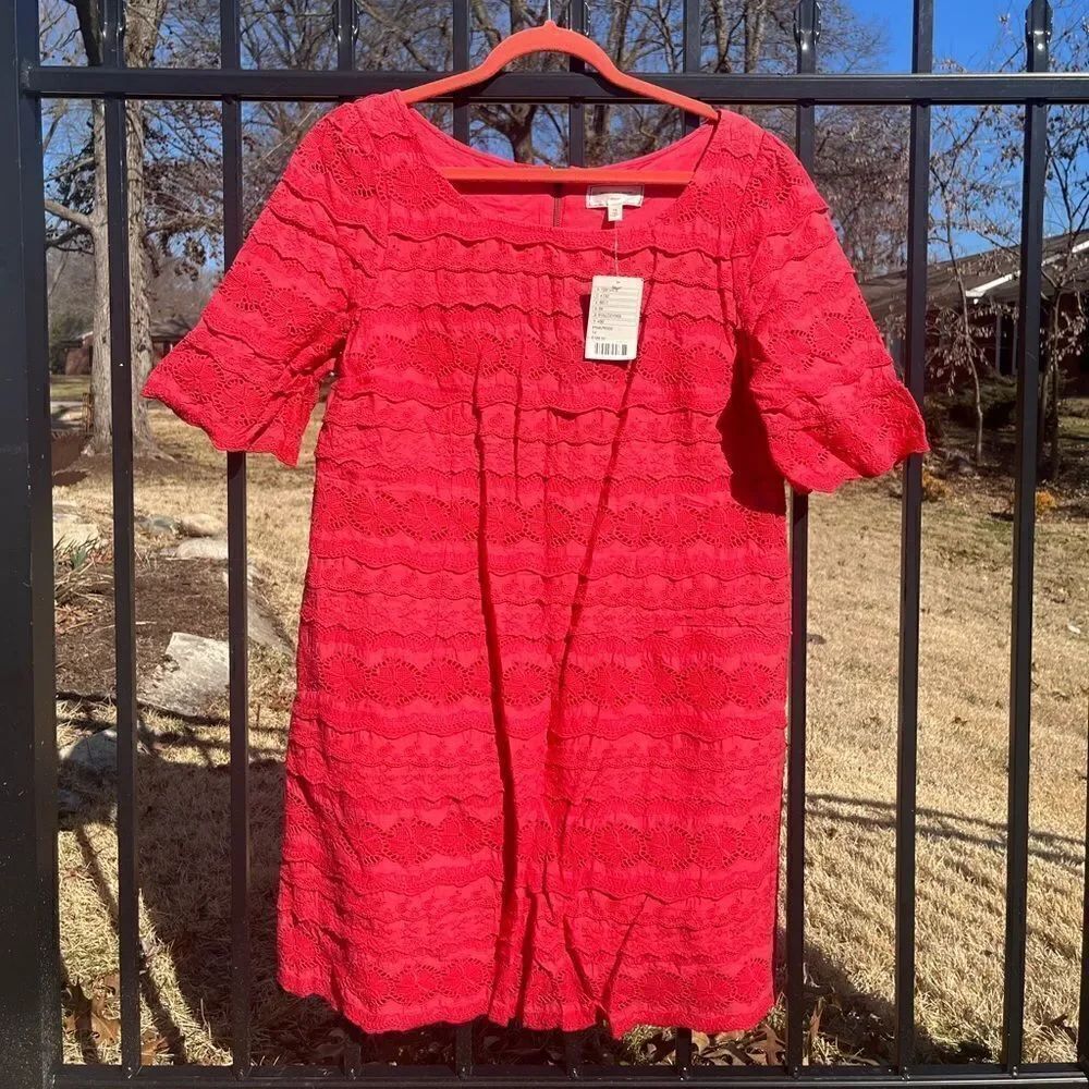 Anthropologie Moulinette Souers Dazzling Lights Eyelet Lace Dress NWT